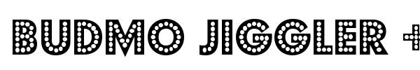 Budmo Jiggler + Jigglish font preview